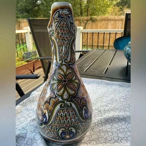 Ceramica Conimbriga Portuguese Porcelain Water Pitcher Hand Painted - Picture 2 of 6